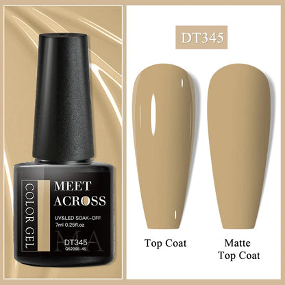 MEET ACROSS Matte Gel Polish