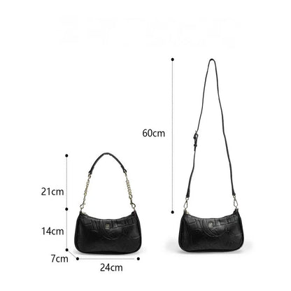 Moon-Shaped PU Crossbody Bag