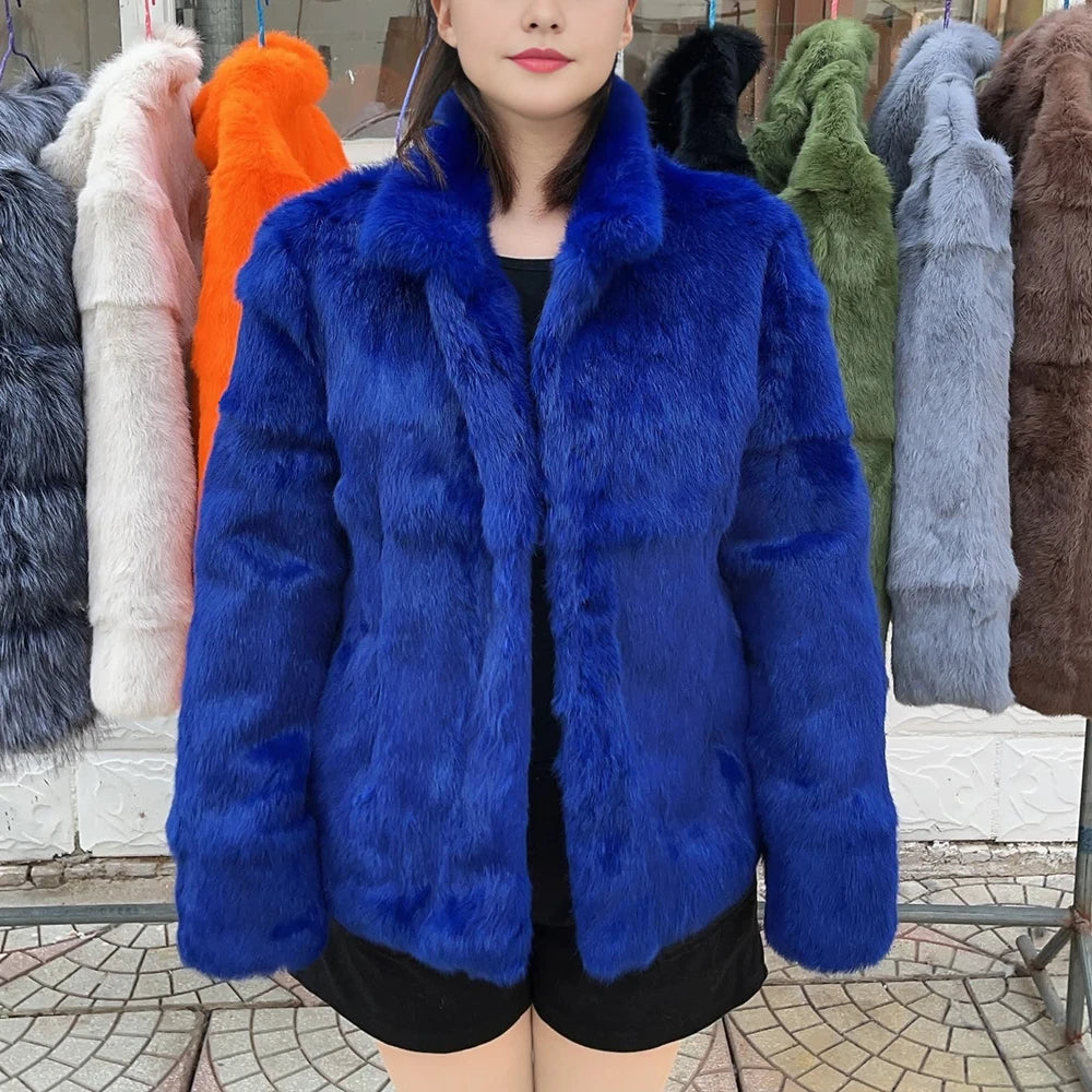 Rabbit Fur Bolero Jacket