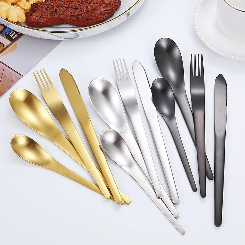 Stainless Steel Western Solid Cutlery Set