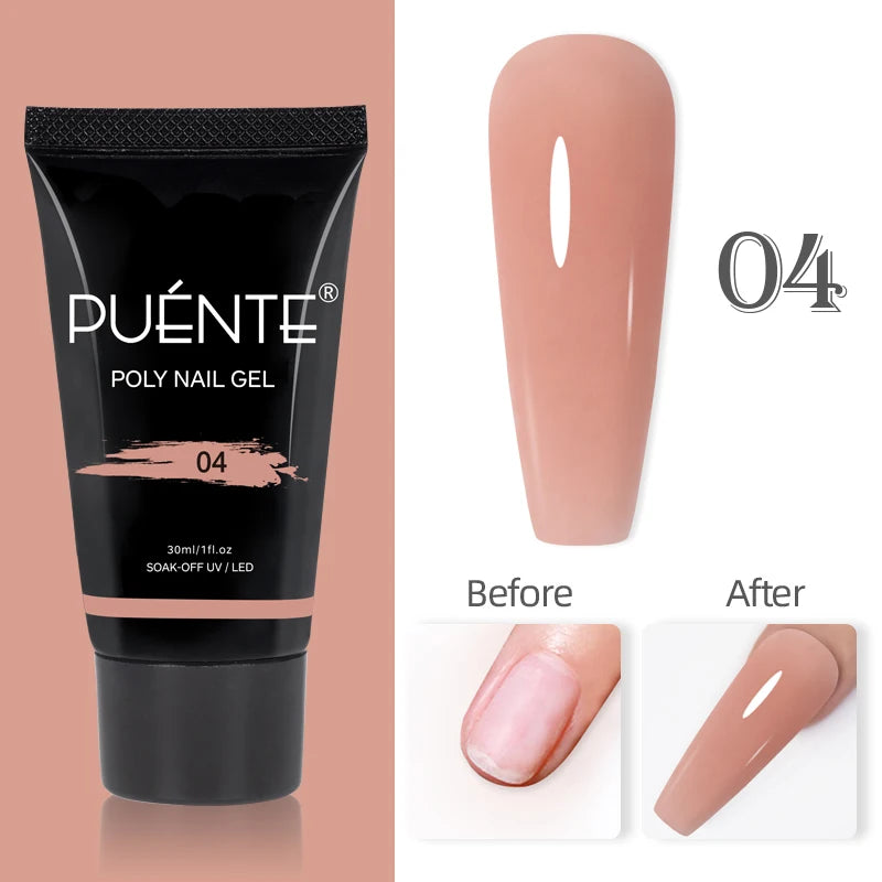 PUENTE Glitter Poly Nail Gel
