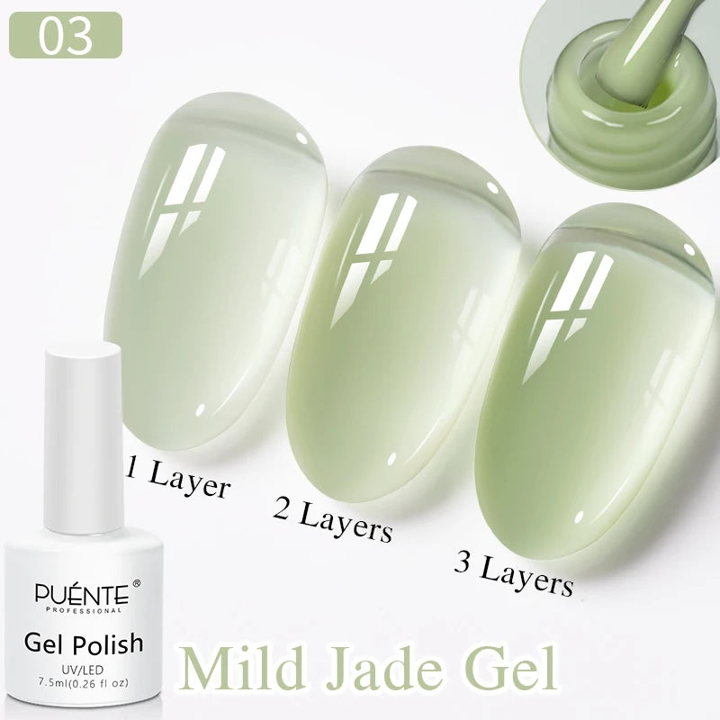 PUENTE Glitter Poly Nail Gel