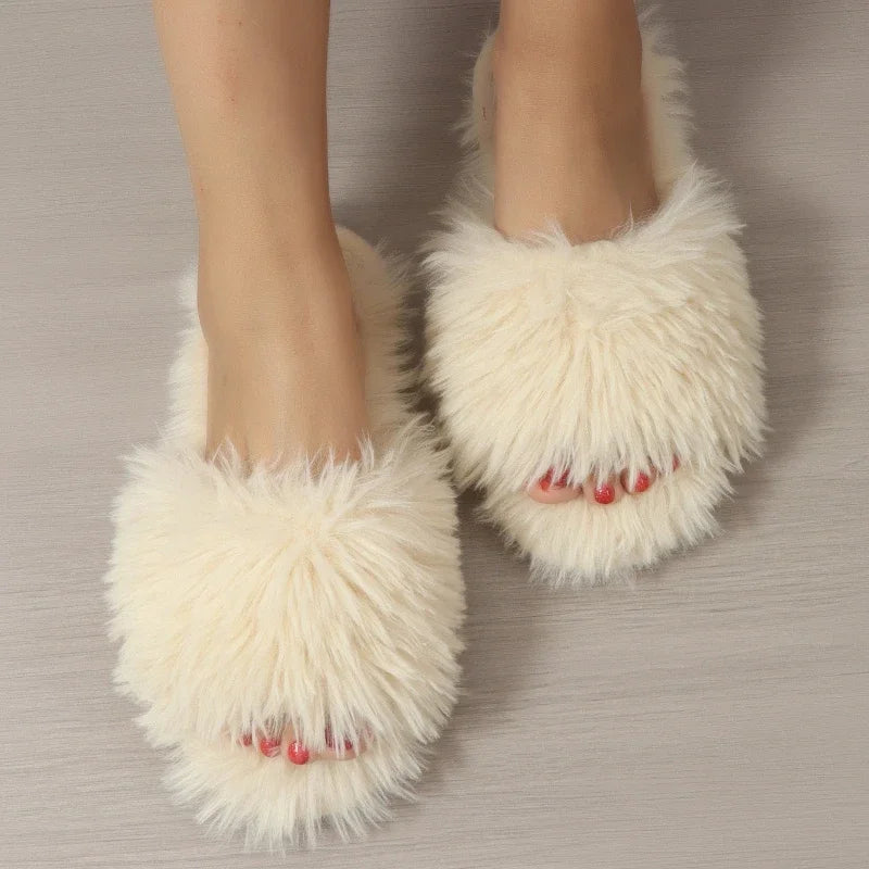 Faux Fur Winter Slippers