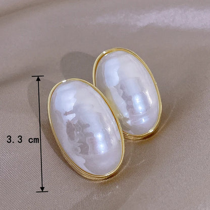 Pearl Geometric Earrings