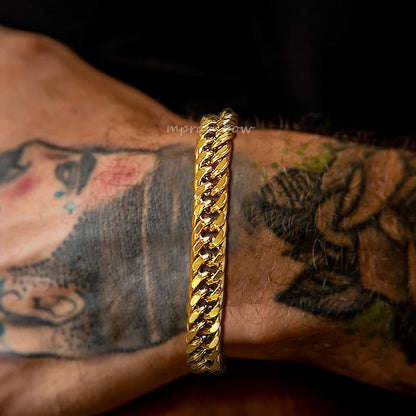 Double Curb Chain Bracelet