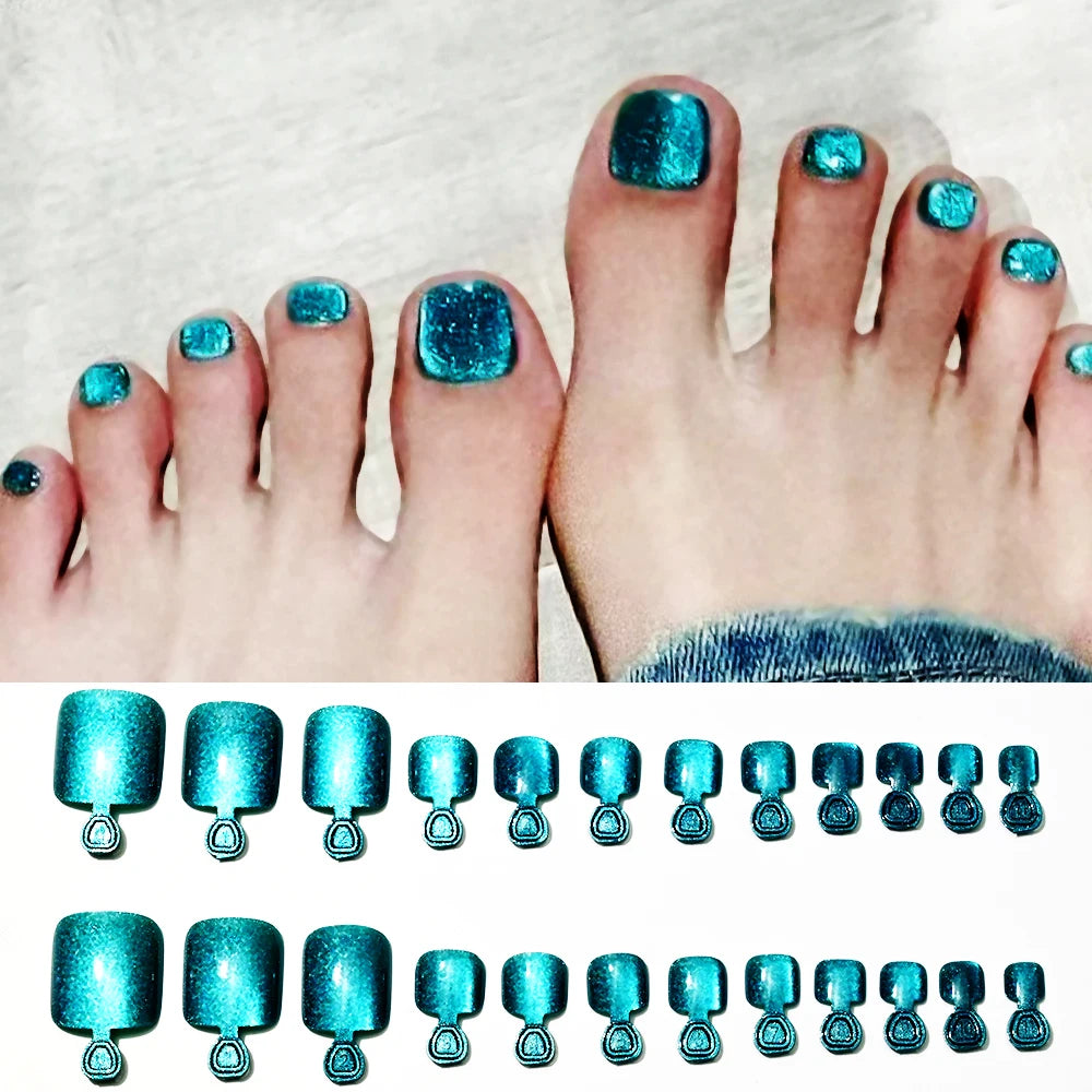 Diamond Toe Press-On Nails
