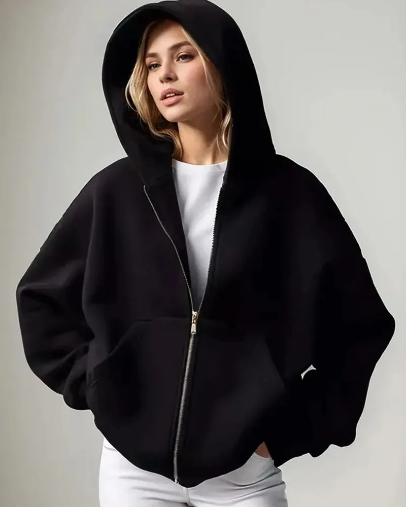 Full-Zip Pocket Hoodie