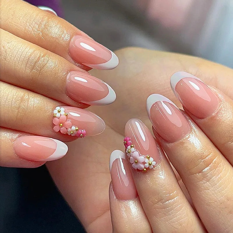 Floral Ballerina Press-On Nails