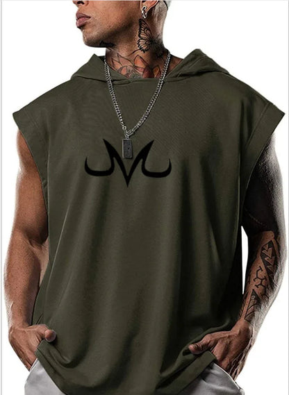 Quick-Dry Bodybuilding Anime Print Vest