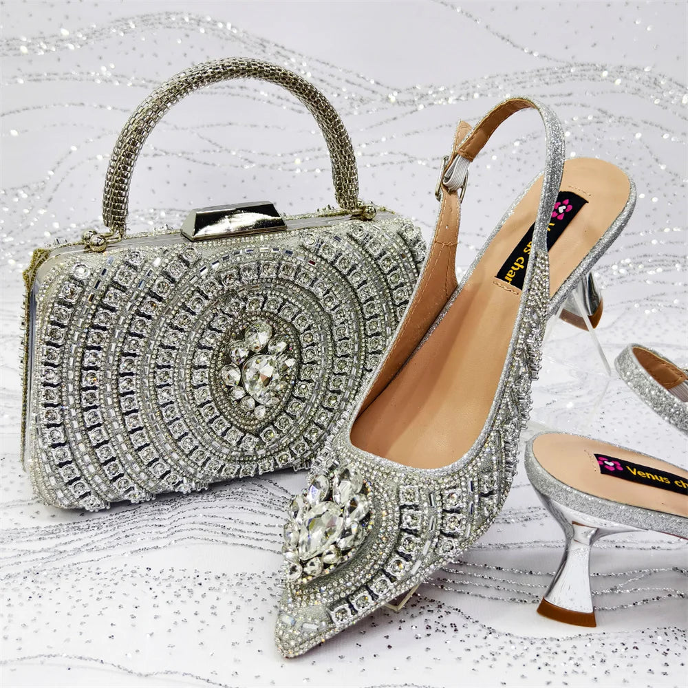 Italian Butter-fly Design Sandals with Bag
