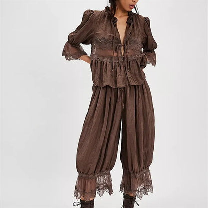 V-Neck Lounge Set