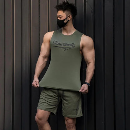 Quick-Dry Running Vest Shorts Set