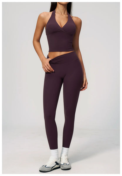 Hanging Neck Yoga Tops Sports