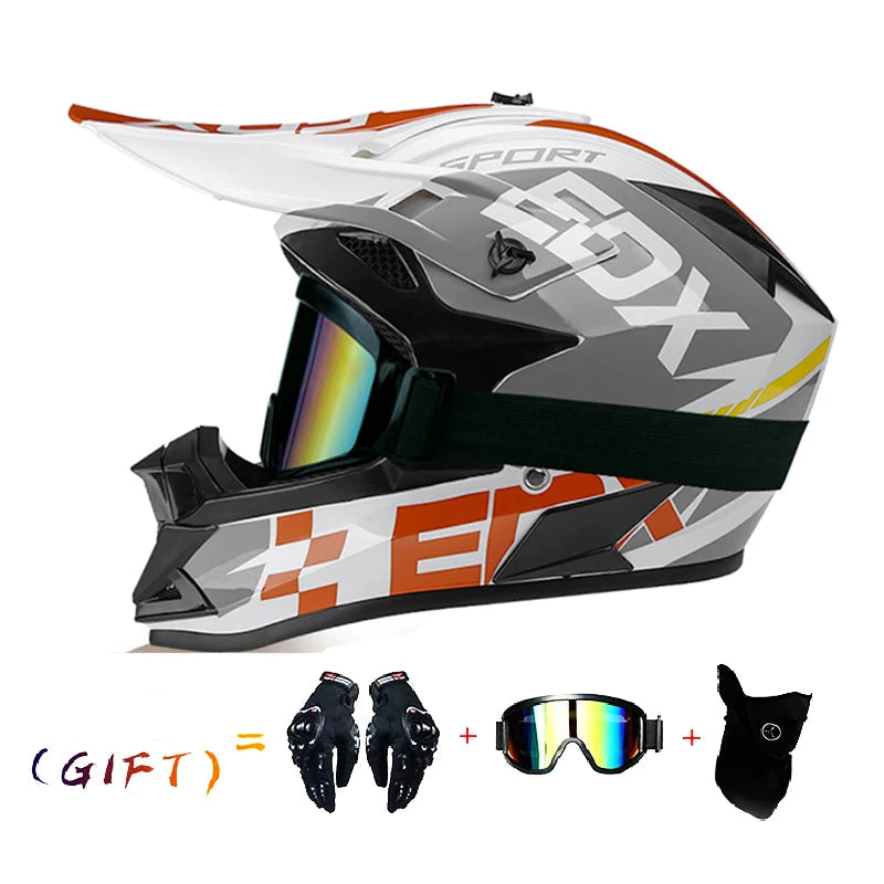 VGV Three-Piece Off-Road Motocross Helmet