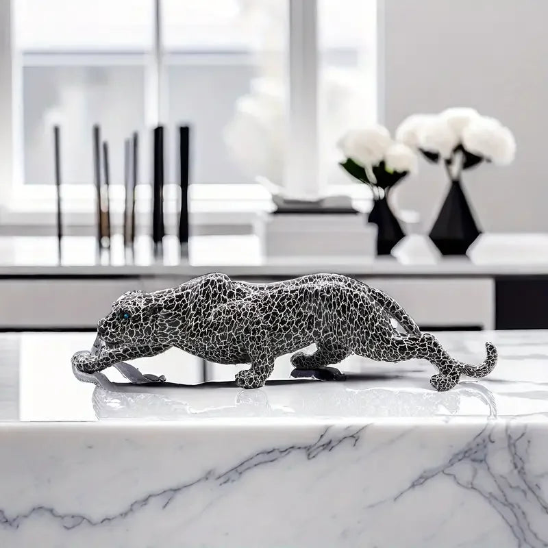 Cheetah Resin Statue