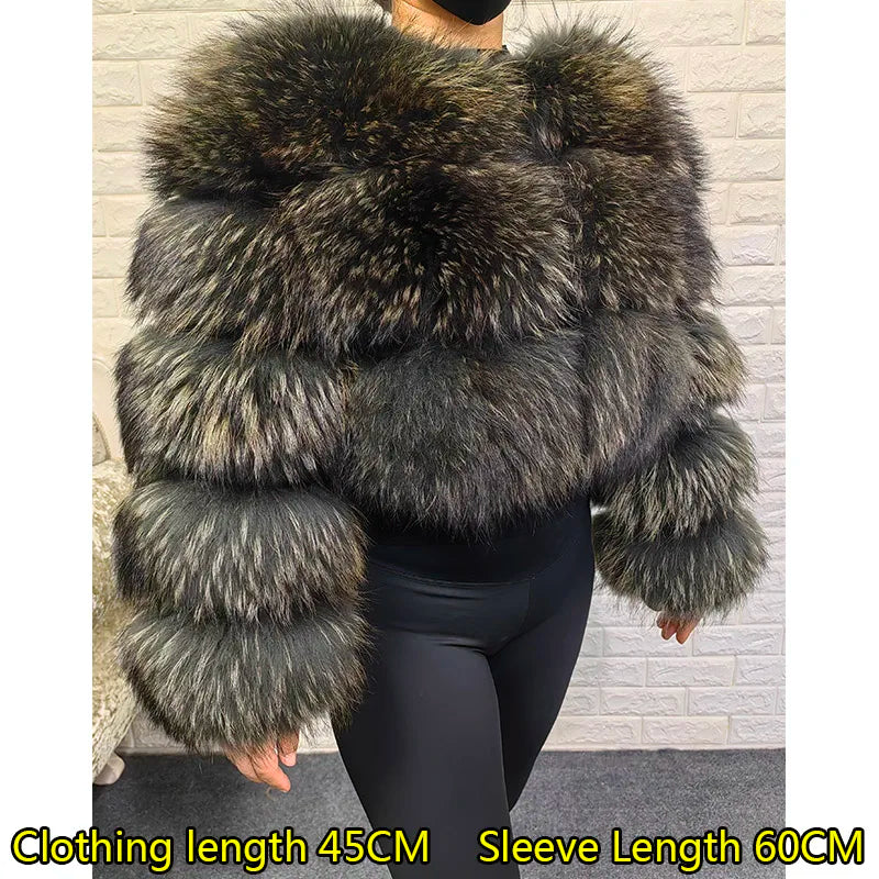 Raccoon Dog Fur Jacket