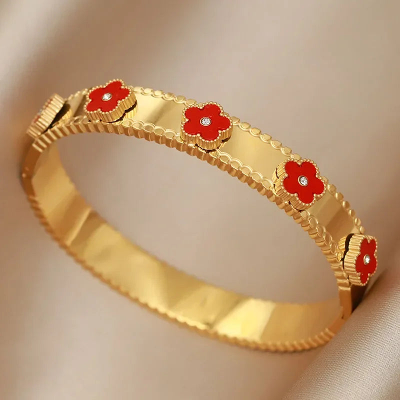 Gold Letter Cuff Bracelet