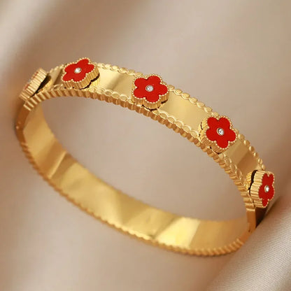 Gold Letter Cuff Bracelet
