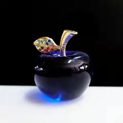 Transparent Crystal Apple Decor