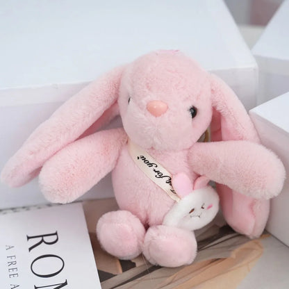Rabbit Fur Keychain Bag Car