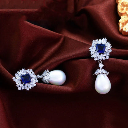 Square Drop Earrings