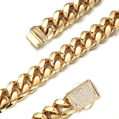 Stainless Steel Cuban Chain Necklace