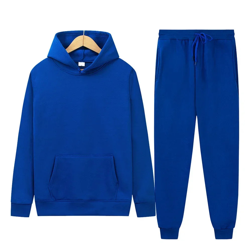 Women Two-Piece Zipper Hooded Tracksuit
