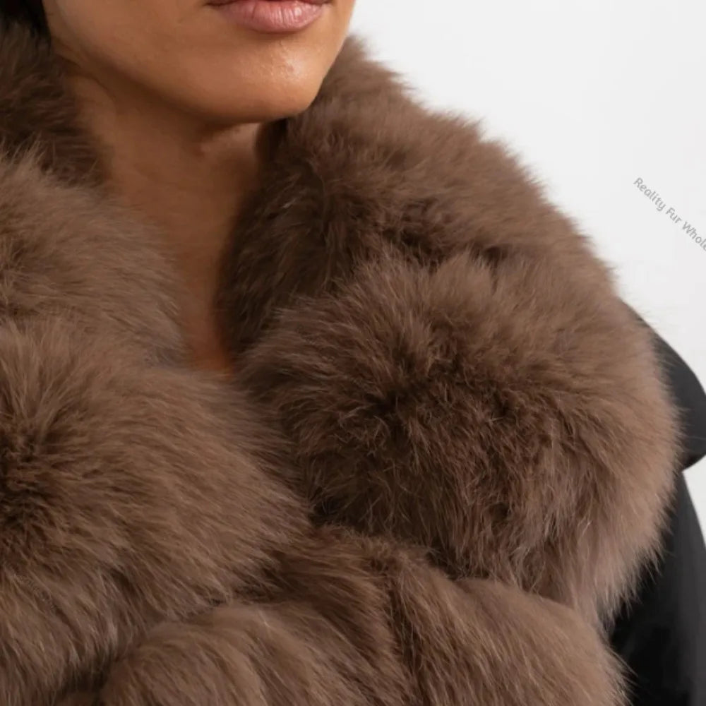 Fur Collar Duck Down Puffer Jacket