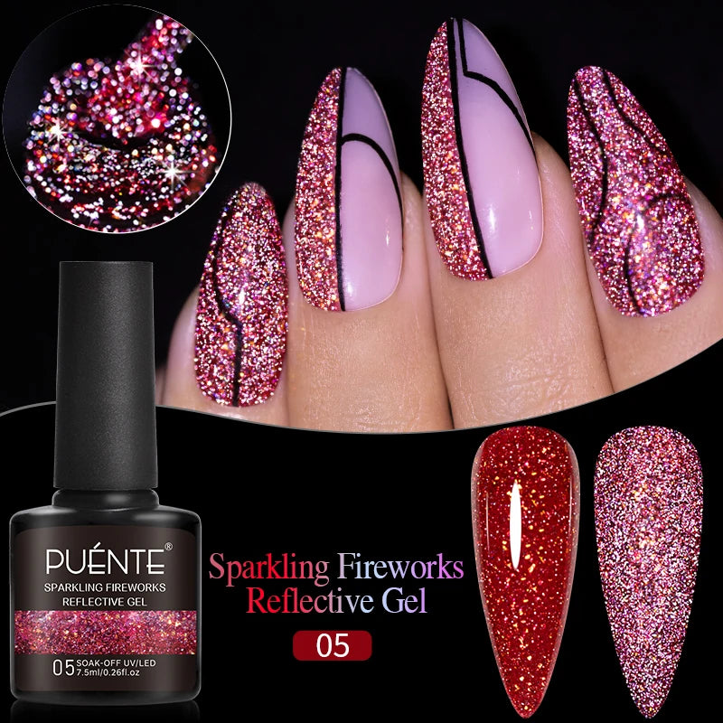 PUENTE Glitter Poly Nail Gel