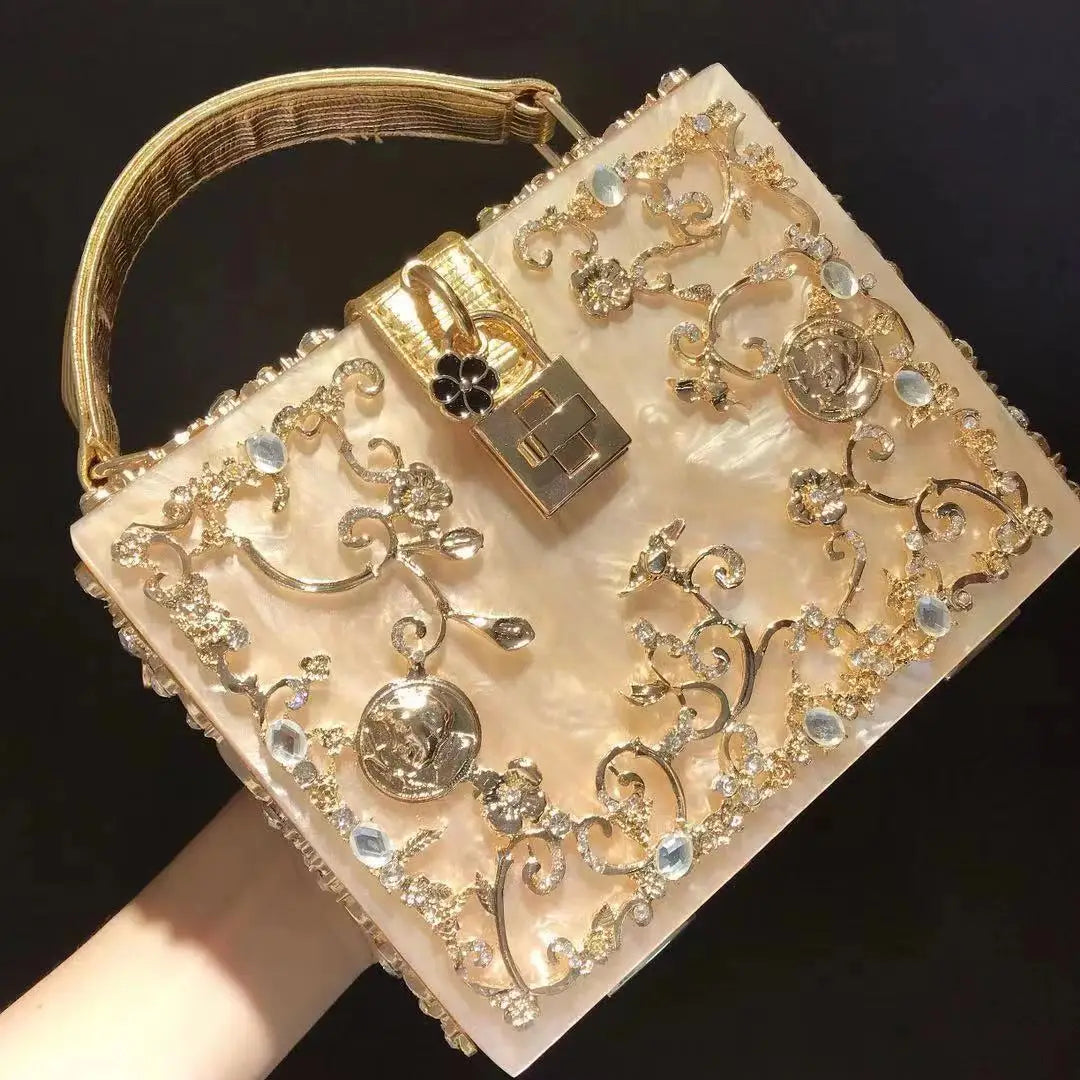 Beaded Sequined Evening Clutch