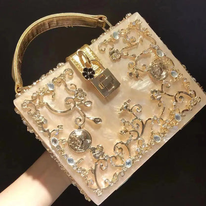 Beaded Sequined Evening Clutch