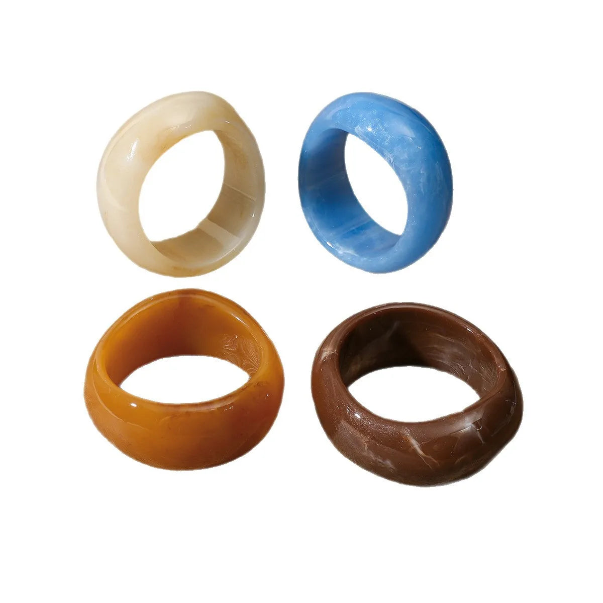 Fashion Irregular Acrylic Resin Bangles