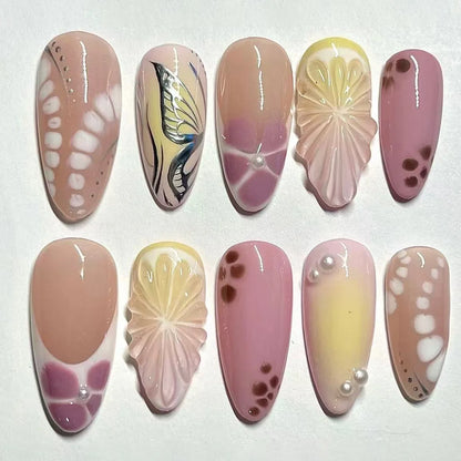 24Pcs French Ballerina Nail Tips