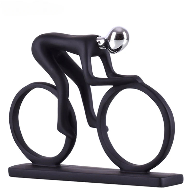 Modern Resin Cyclist Statue