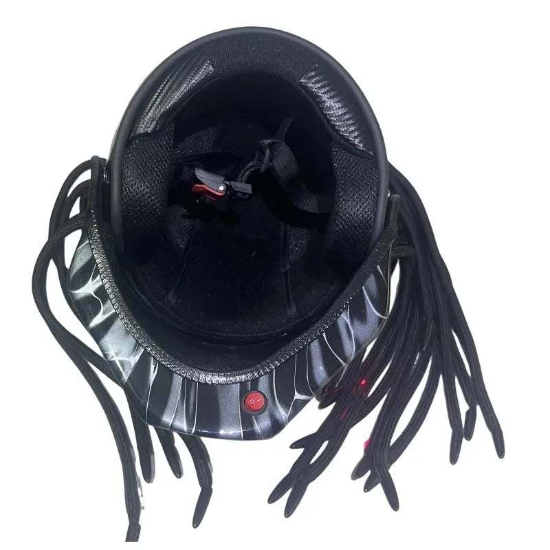Carbon-Look Off-Road Full-Face Helmet