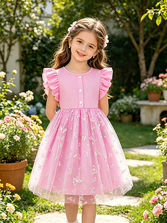 Princess Butterfly Pink Dress