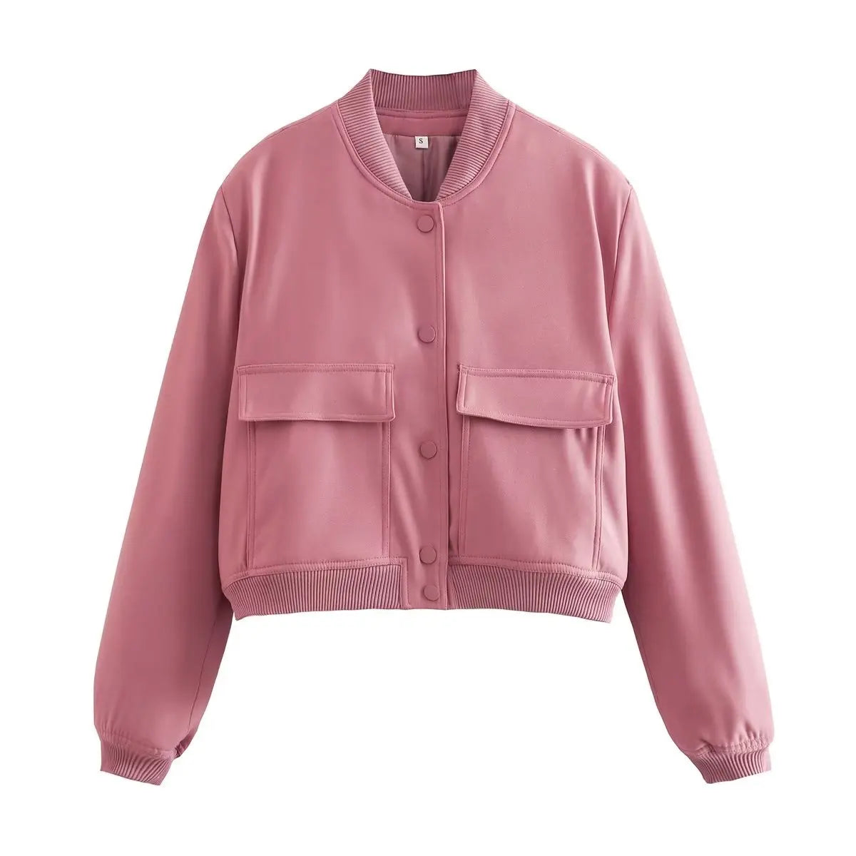 V-Neck Bomber Jacket