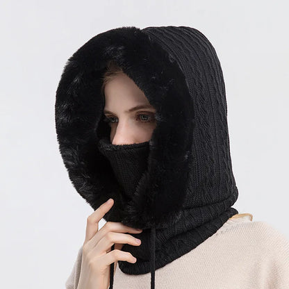 Knitted Windproof Ski Cap