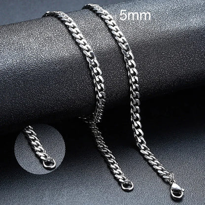 High Stainless Round Cuban Chain Daily