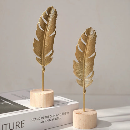 Ginkgo Leaf Feather Sculpture