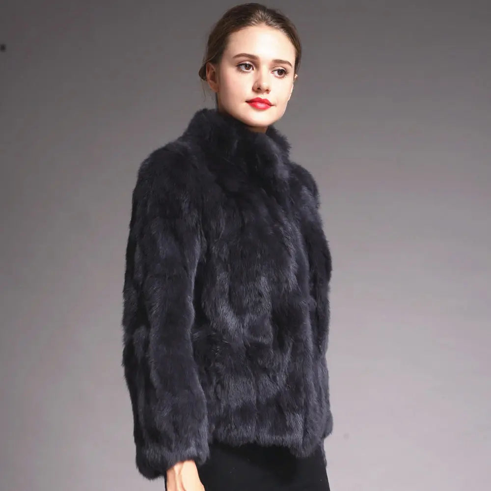Rabbit Fur Bolero Jacket