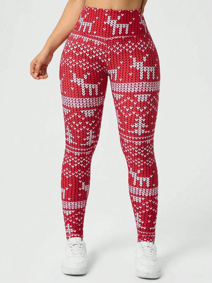 Christmas Print Holiday Leggings