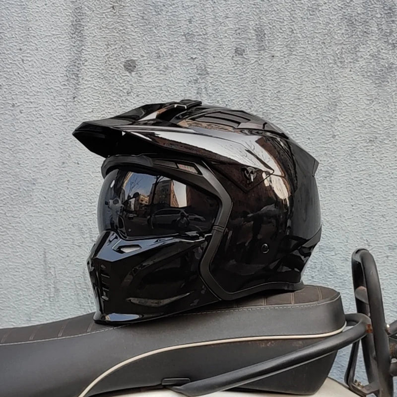 Vintage Warrior Motorcycle Helmet