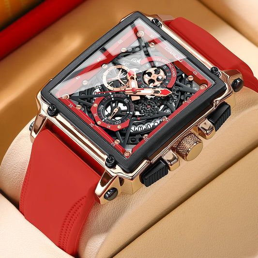 Rectangular Quartz Wristwatch