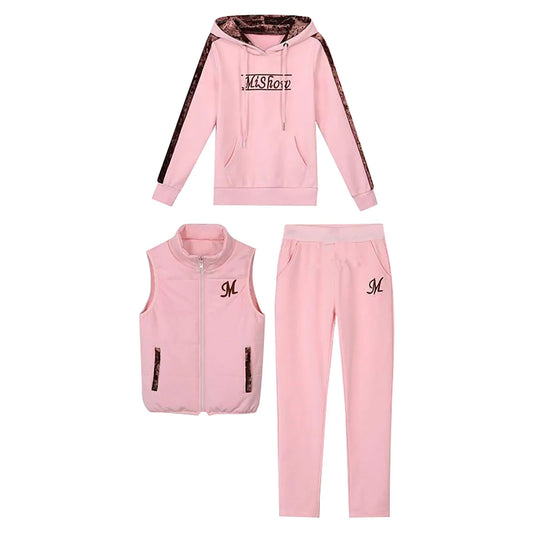 Women 3-Piece Thickened Tracksuit Set