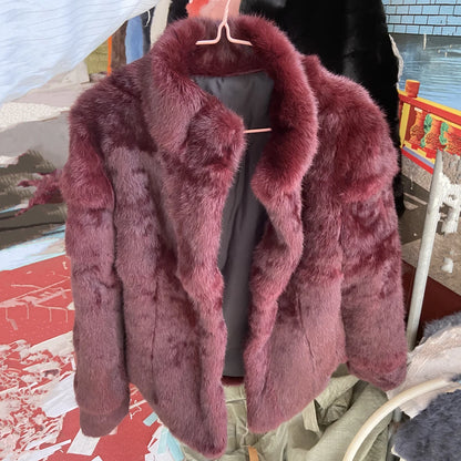 Rabbit Fur Bolero Jacket