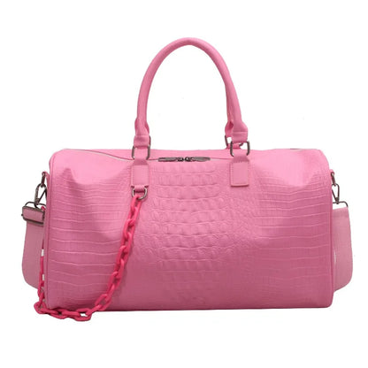 PU Leather Boston Bag