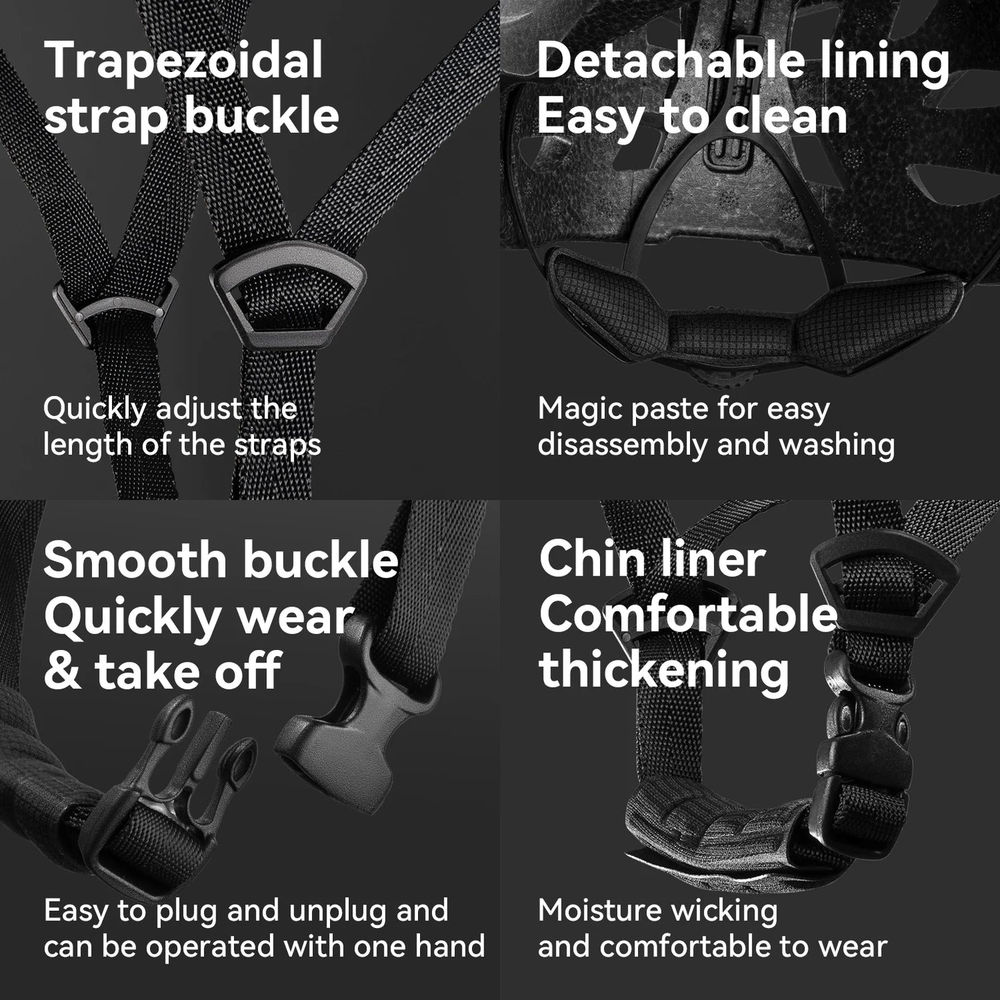 Magnetic Goggle Integrated Road Bike Helmet