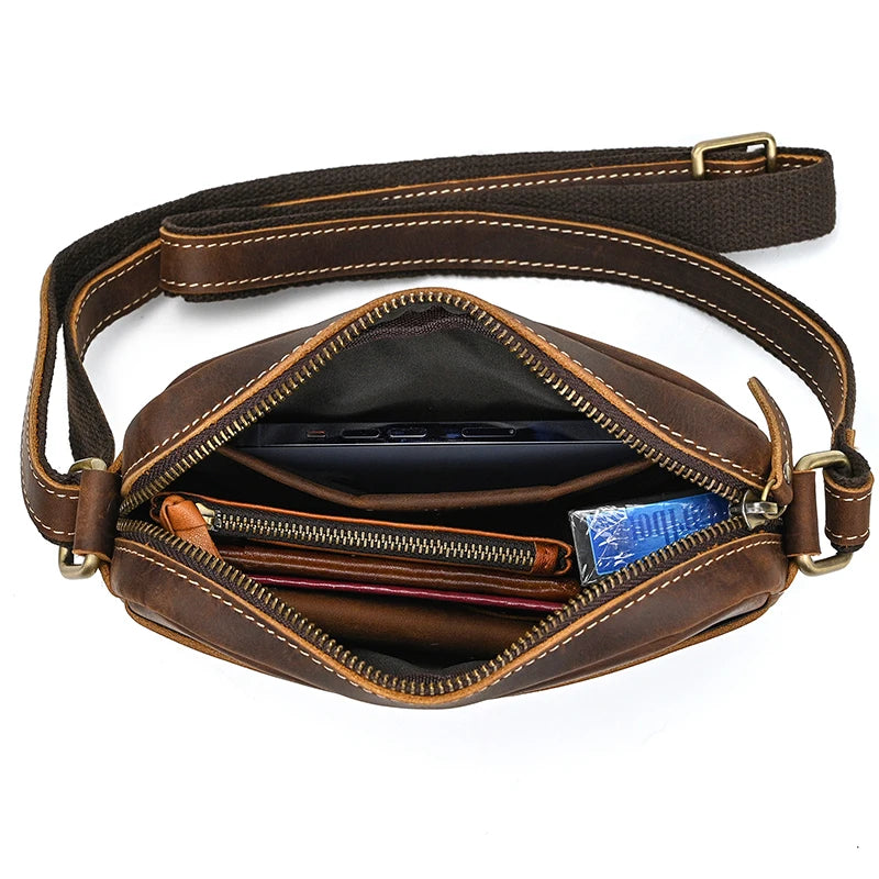 Genuine Leather Vintage Messenger Bag