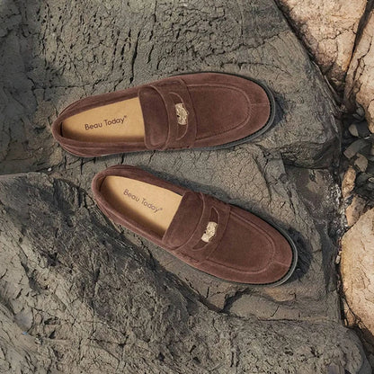 Beautoday Suede Penny Loafers